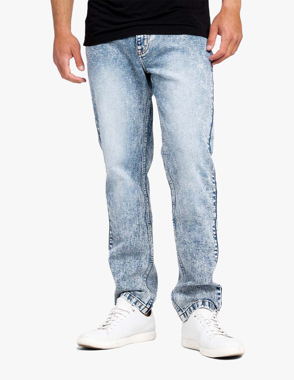 Bel Airs Blue Acid Wash Men’s Jeans - Comfortable Jeans by Mugsy