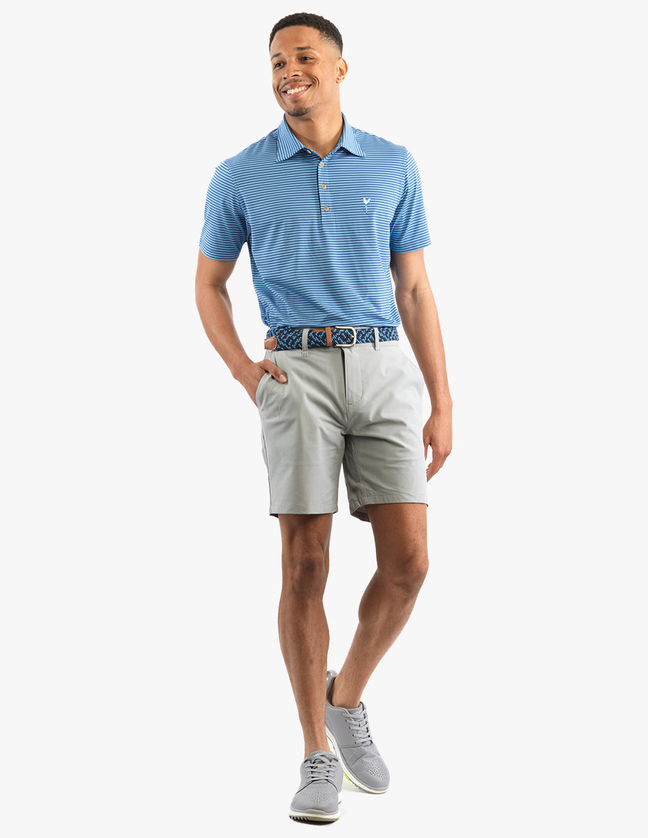 Stretch Gray Golf Shorts Mugsy