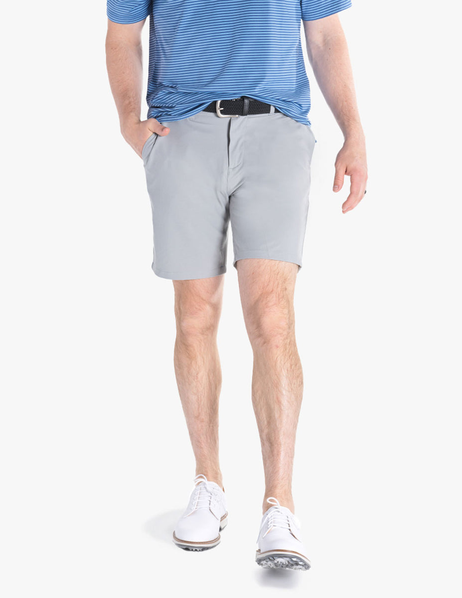 Stretch Gray Golf Shorts Mugsy