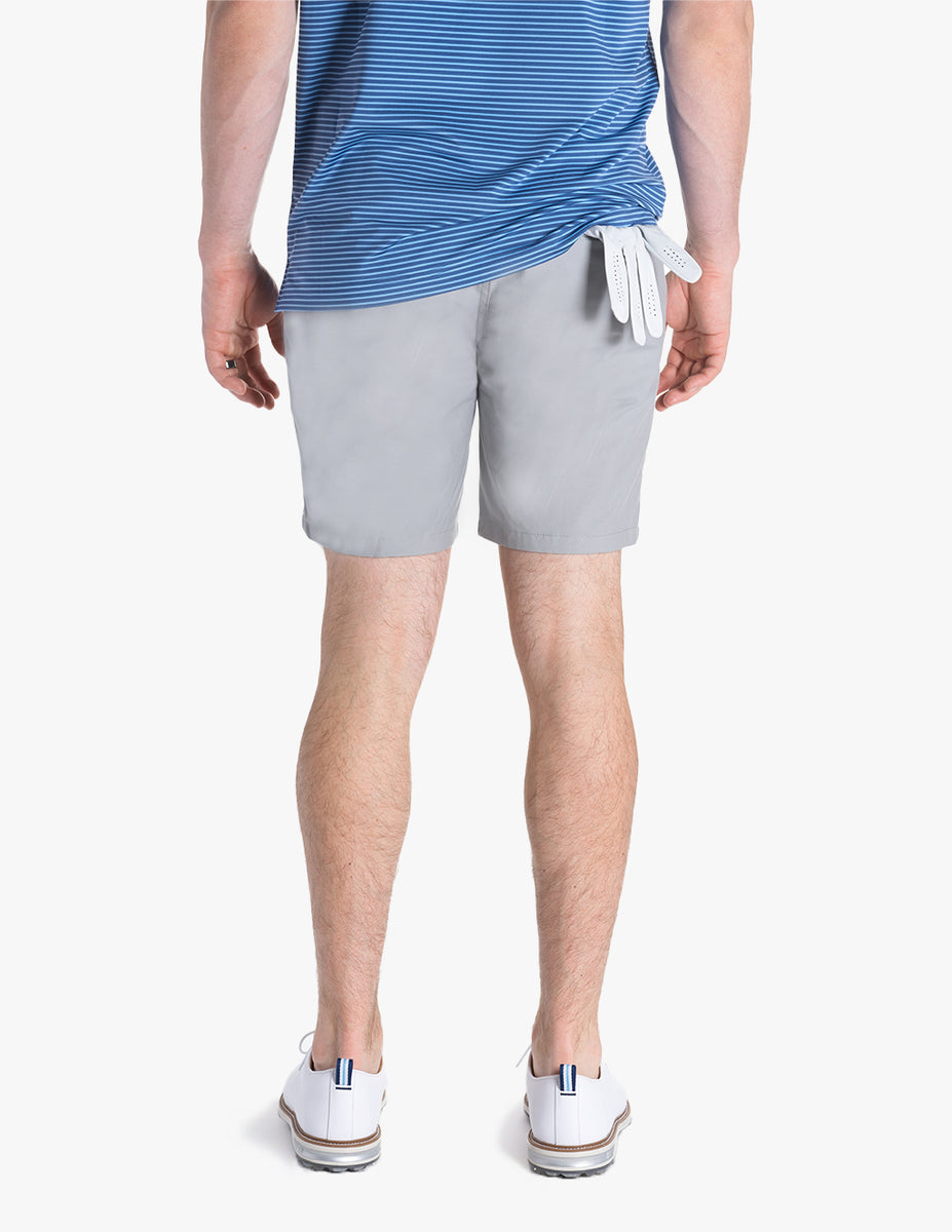 Stretch Gray Golf Shorts Mugsy