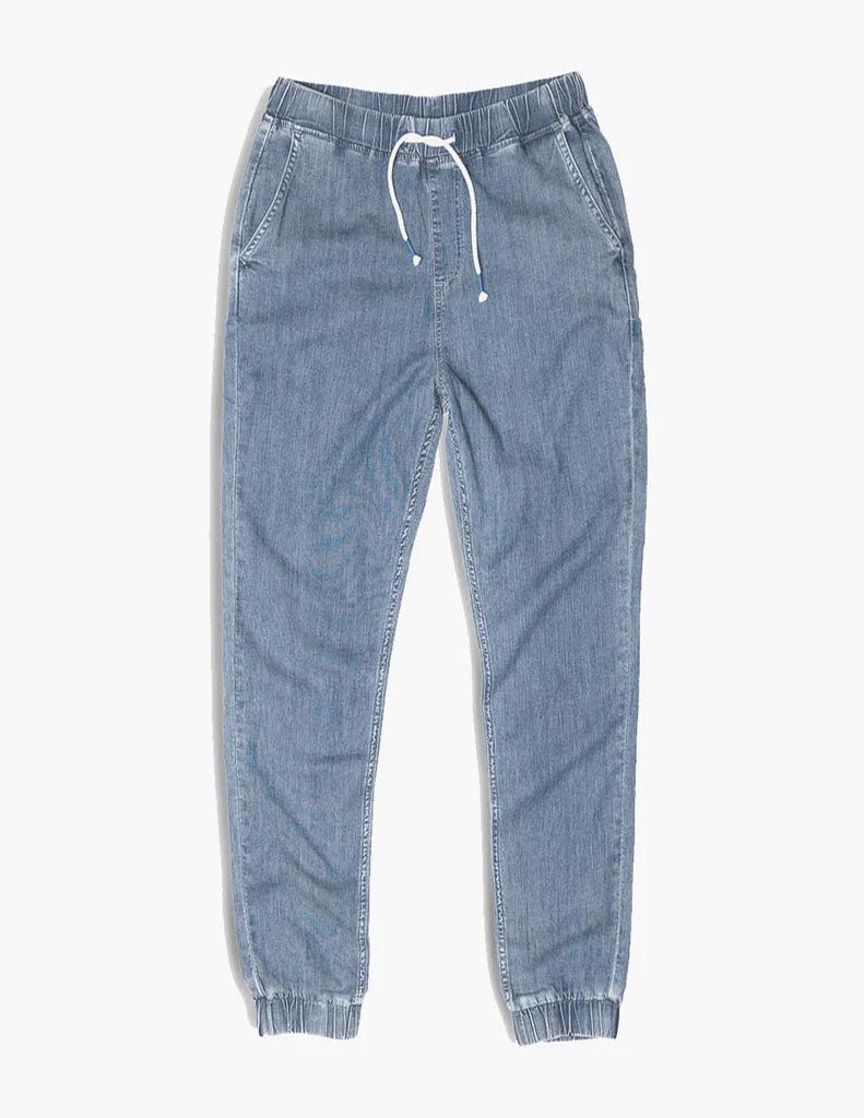 Chambray Blue Men's Stretch Easy Jogger