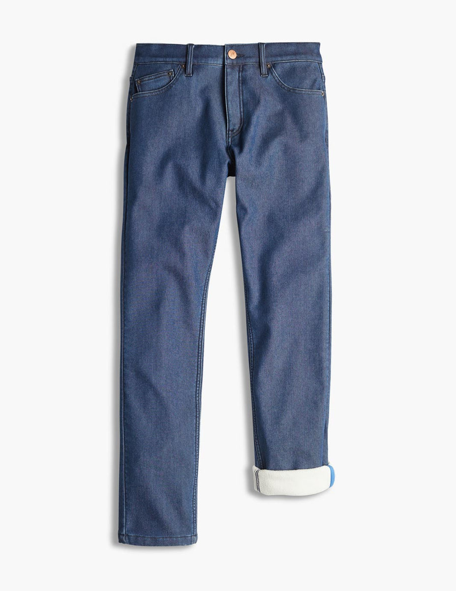 Women's Fleece Lined Jeans Thermal Flannel Lined Jeans Winter Warm Thicken  Skinny Stretch Denim Pants (Light Blue, US 6)