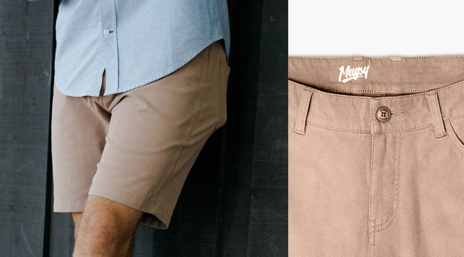 Vintage-Washed Chino Shorts