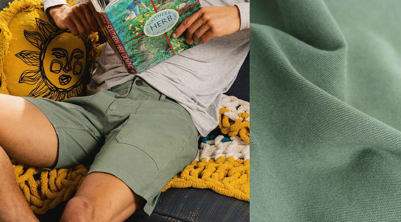 Twill Drawstring Shorts