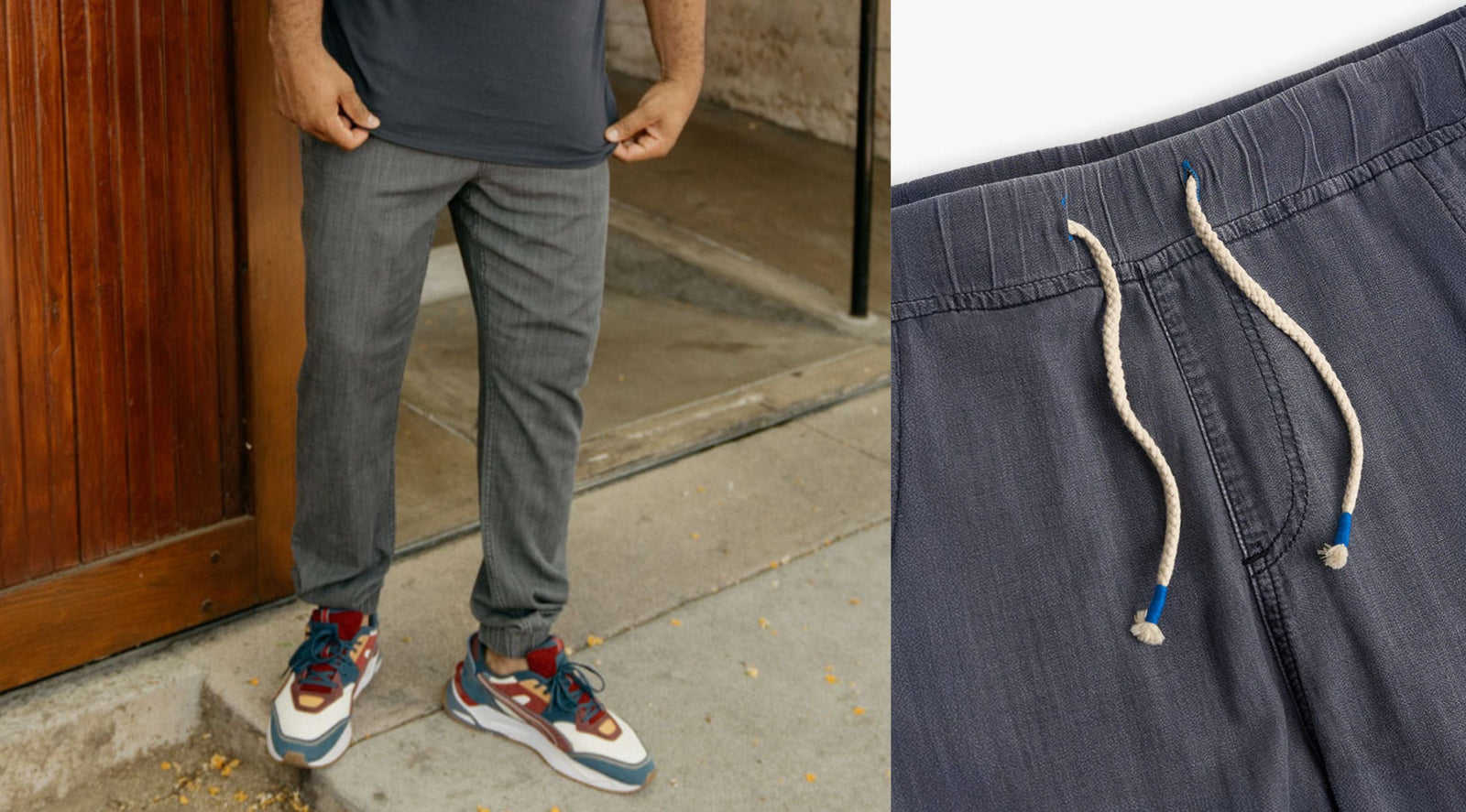 Chambray Joggers