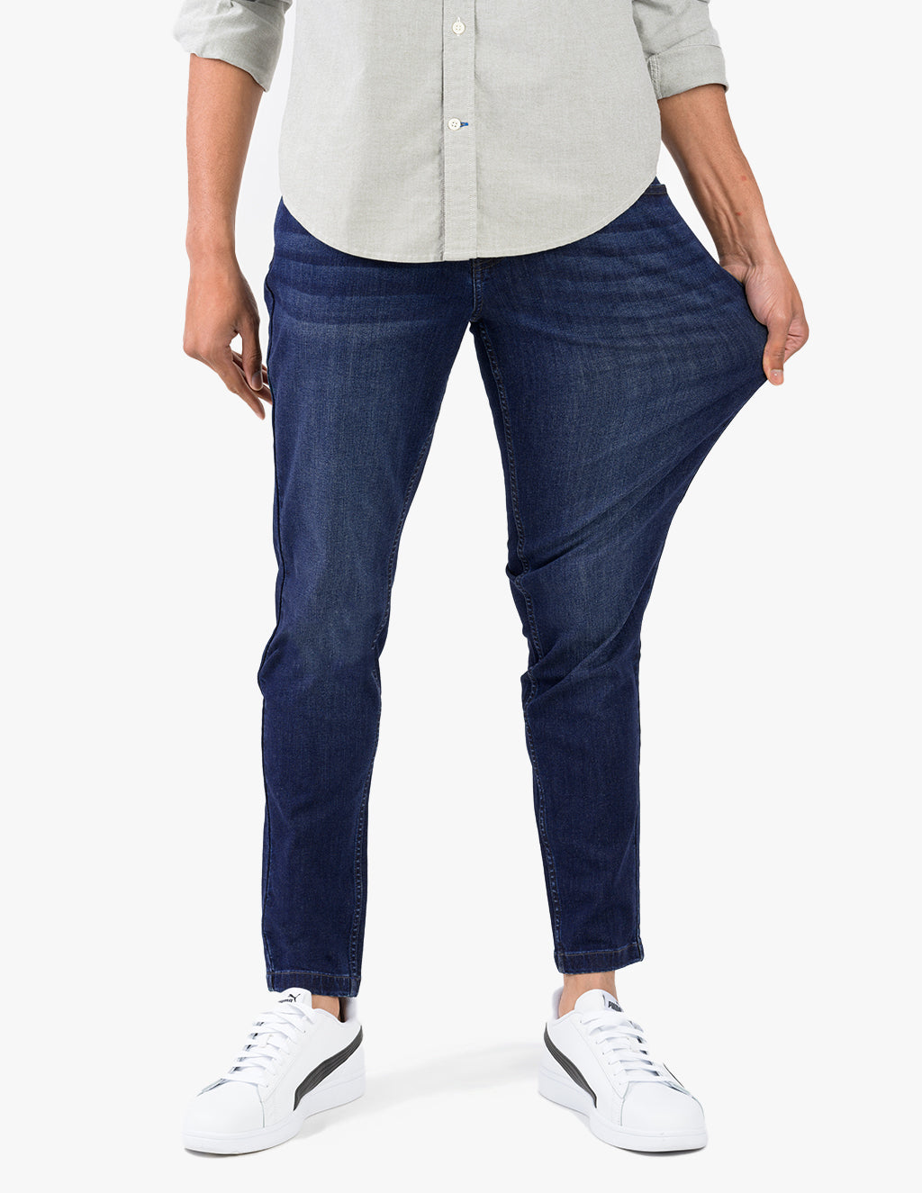 Fultons Blue Tapered Men's Jeans Comfortable Jeans by Mugsy