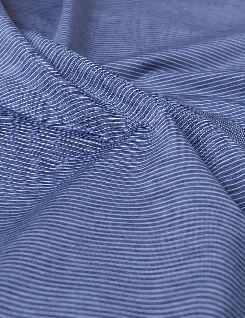 Blue Striped Short Sleeve Golf Polo | Mugsy