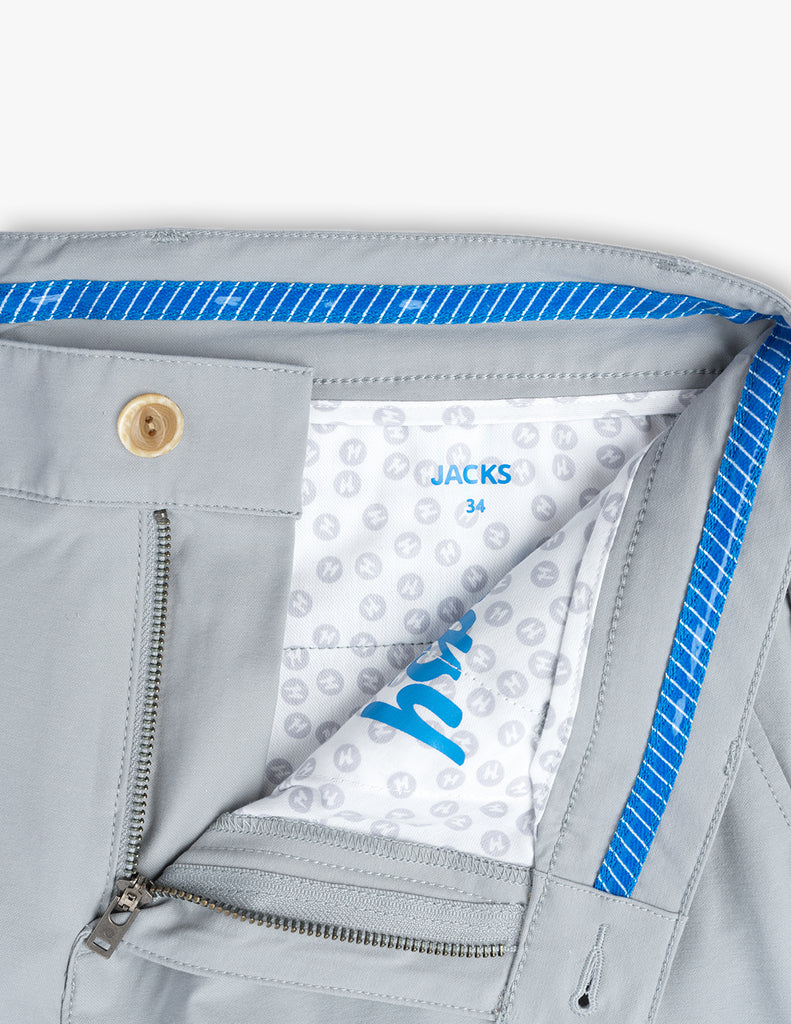 Stretch Gray Golf Shorts Mugsy