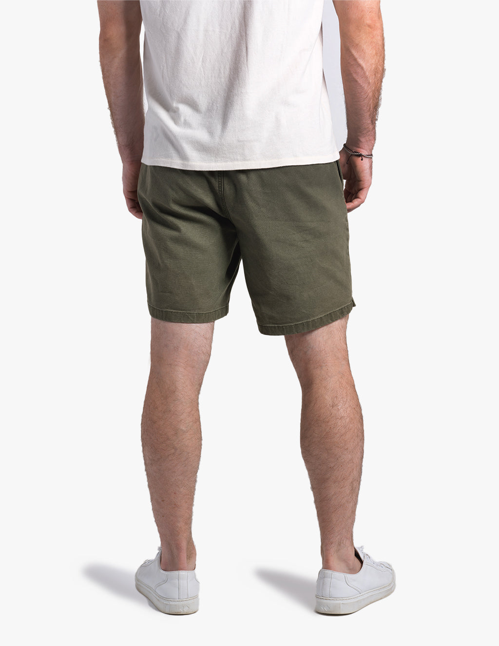 Olive Canvas Easy Shorts for Men | Comfortable & Versatile