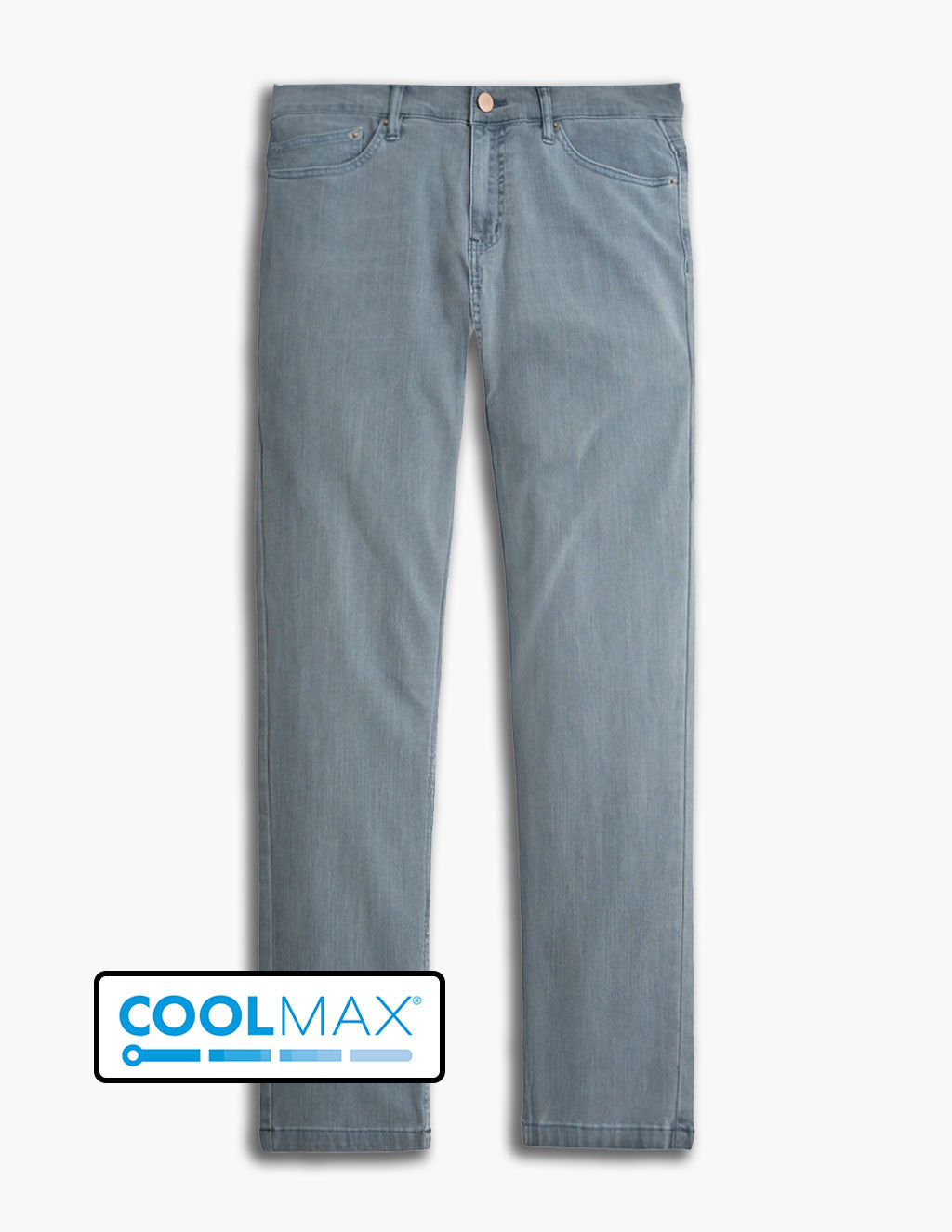 nonnative WORKER JEANS C/P COOLMAX® Blue-gray Breathable Stretch Jeans for Men | Mugsy