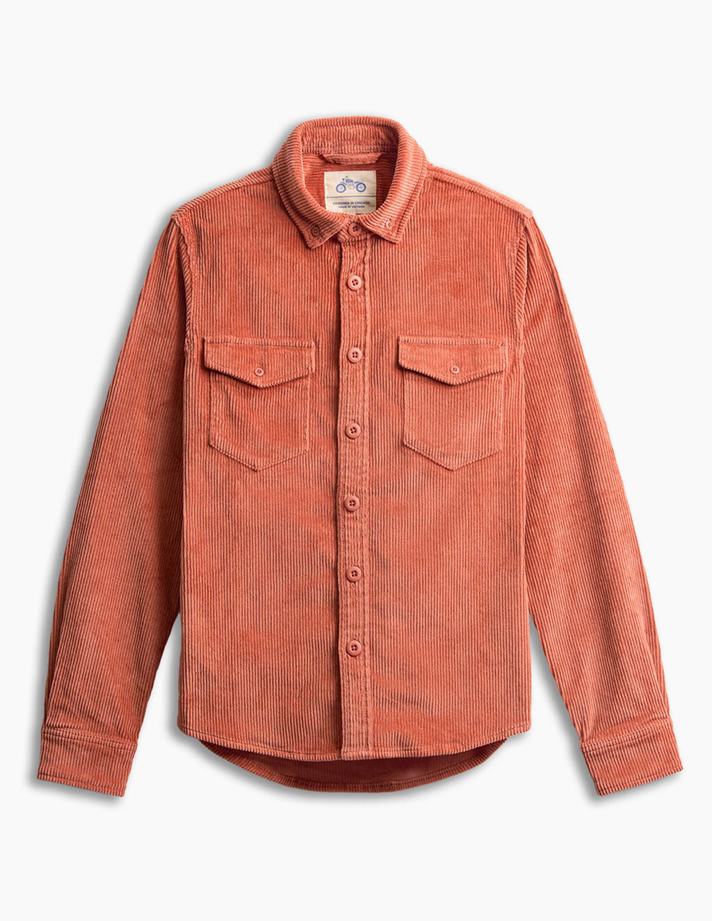 Washed Mauve Men's Stretch Corduroy Utility Shirt – Mugsy