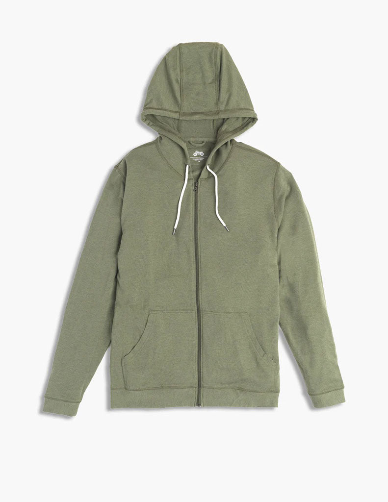 The Cashmere 2024 Project Green Camo Zip Front Hooded 2 Pocket Sweater S