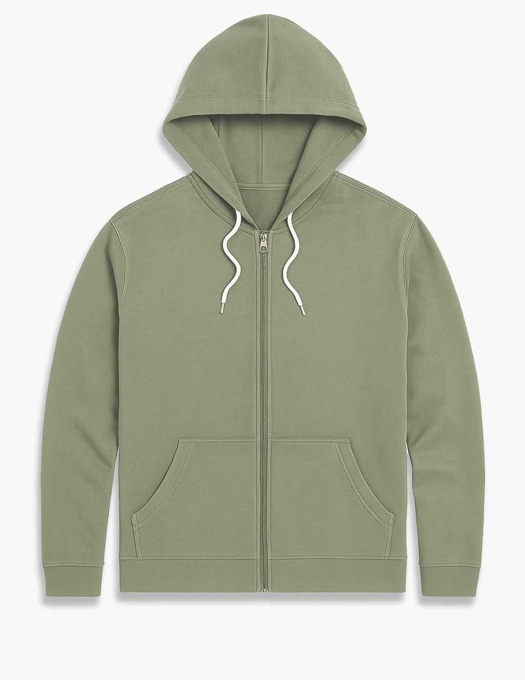 Green Cashmere Zi[p Up Hoodie | Mugsy