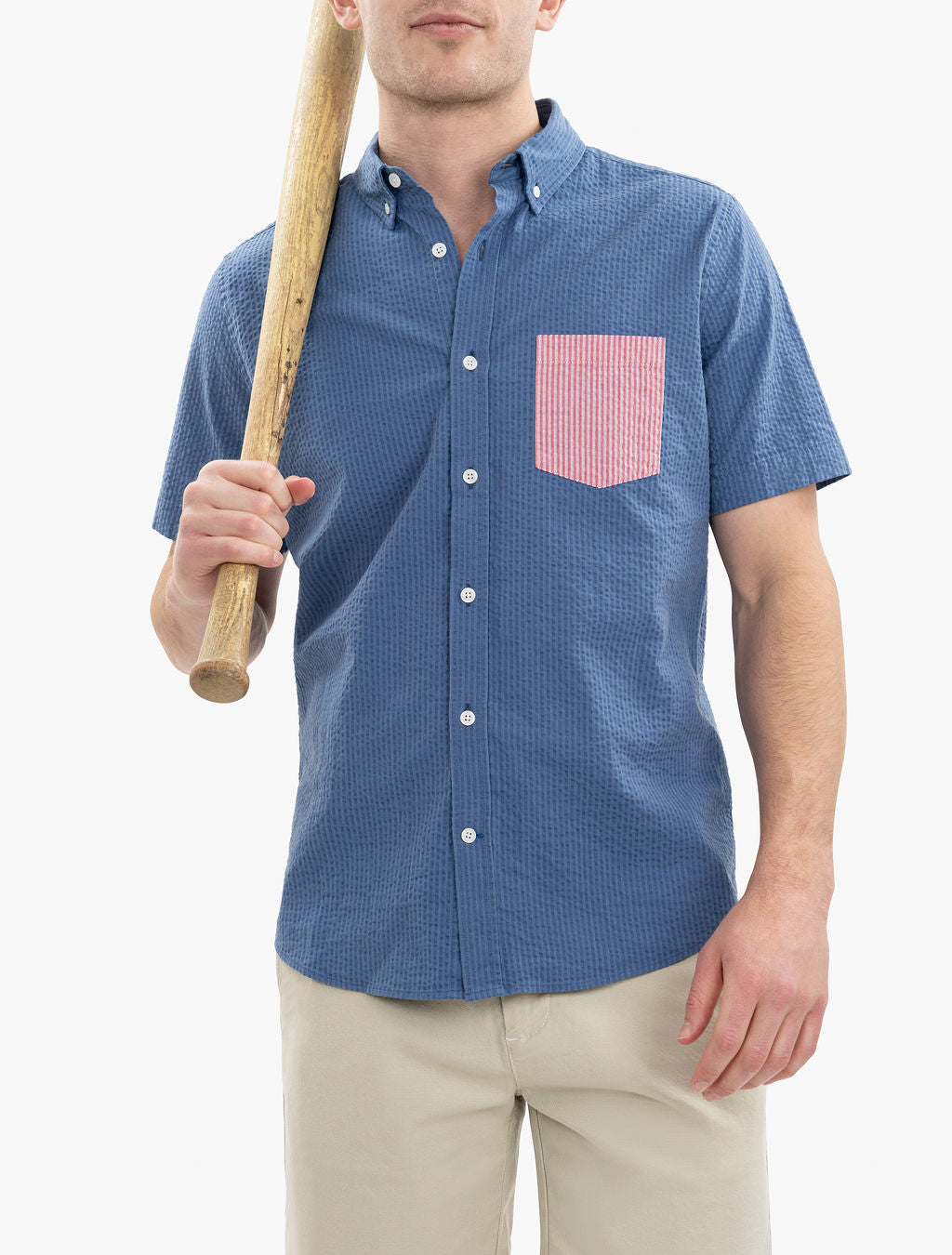 トップス is-ness SHORTSLEEVE SEERSUCKER WORKSHIRT Ph) SHORT SLEEVE SEERSUCKER WORK SHIRT (I2301000) | Ph × is