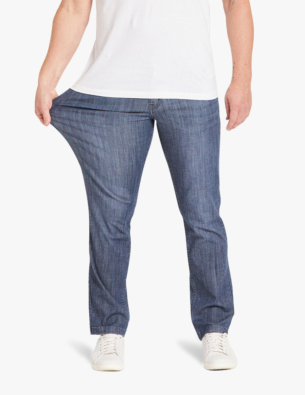 Men's Coolmax Summer Medium Blue Jeans – Mugsy