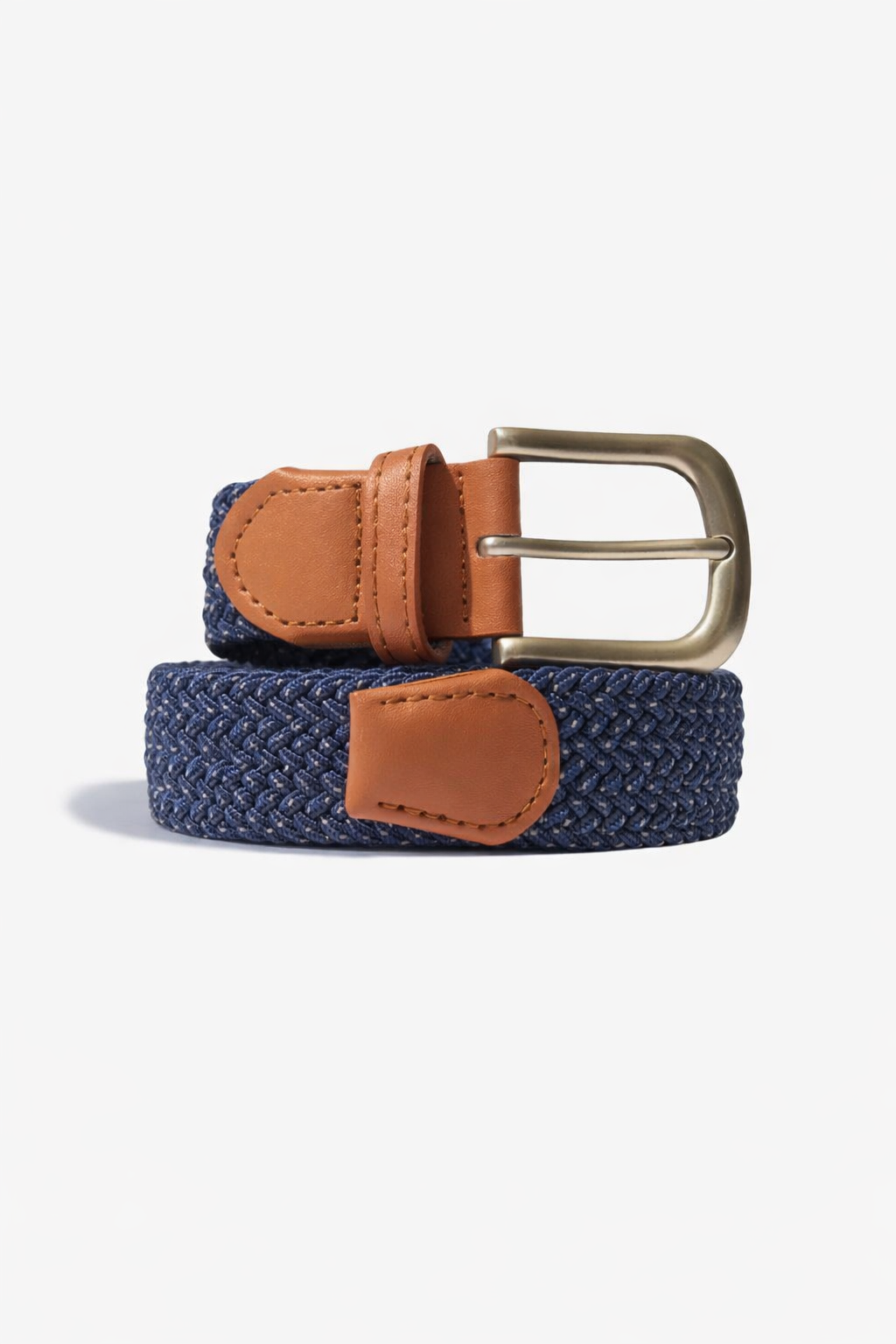 Navy Speckled Stretch Belt