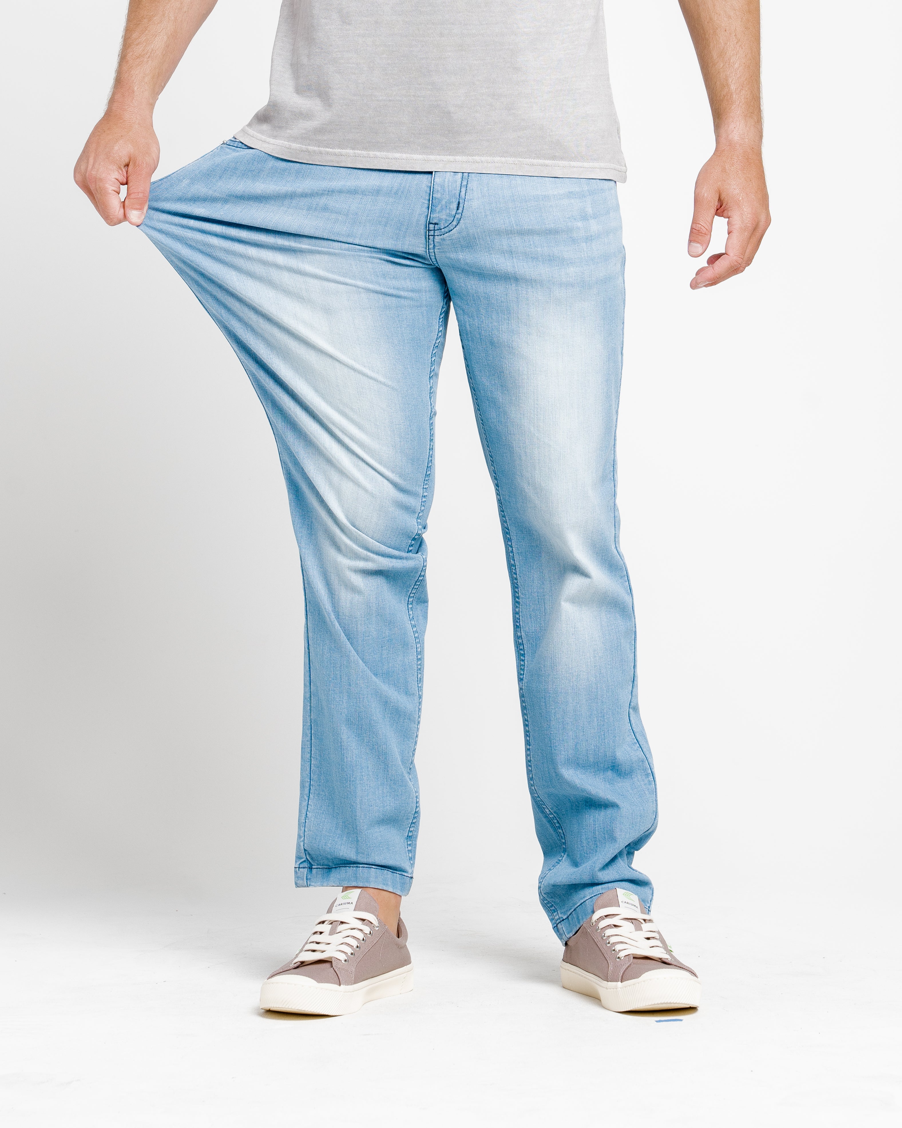 Men's Coolmax Summer Light Blue Jeans – Mugsy