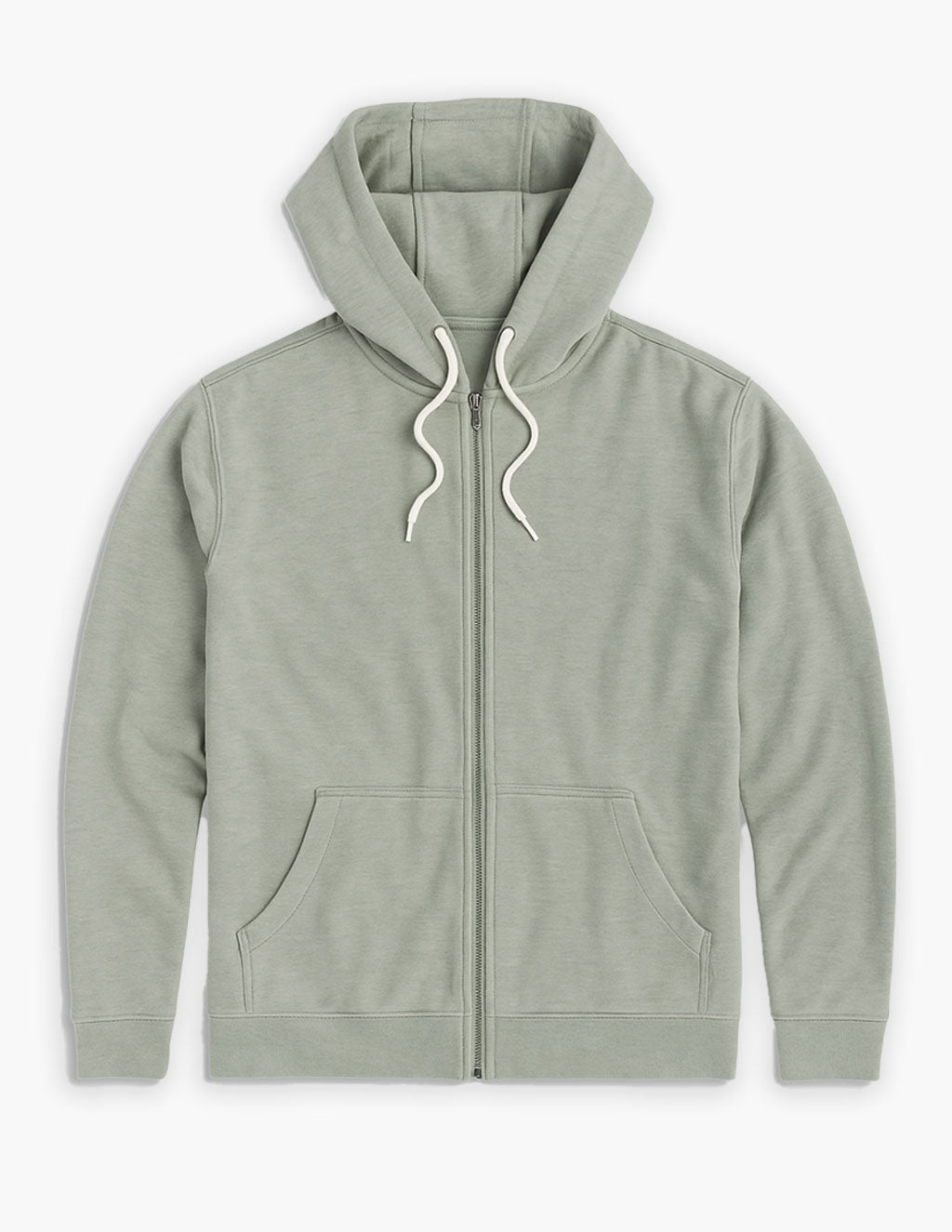 Pine Green Cashmere Zip Up Hoodie Mugsy - Main Image