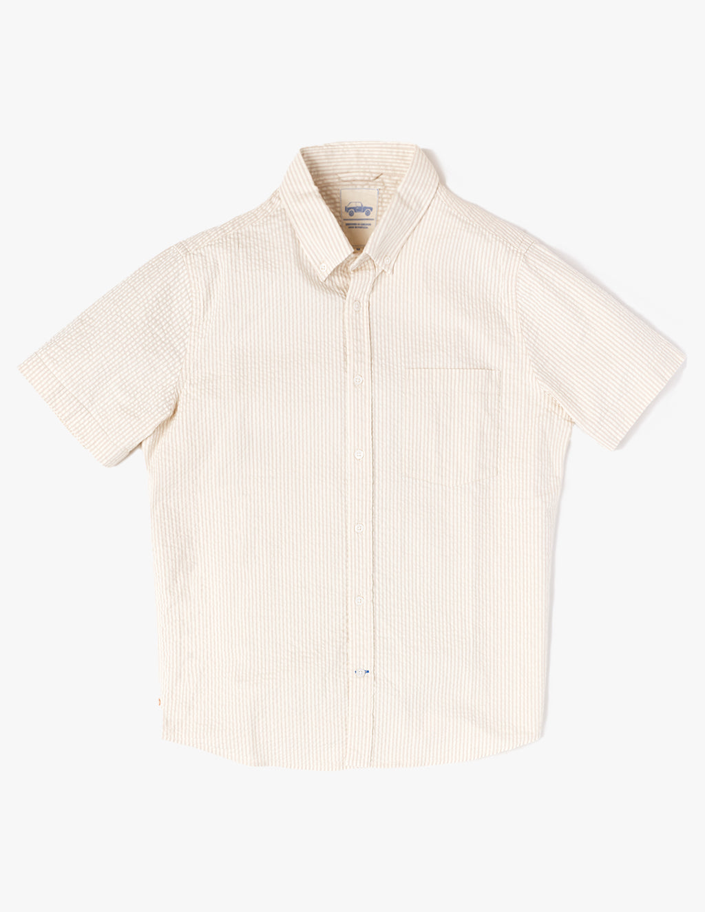 【YOURNUS】Maiz Seersucker Half Shirt Short-sleeve Yarn-dyed Seersucker Shirt For Men | J.Crew