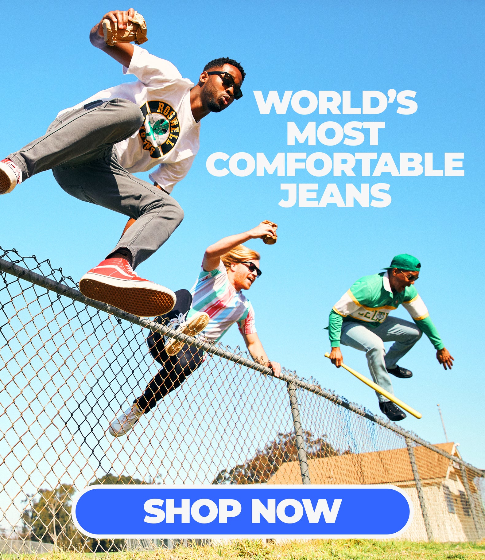 Mugsy  Comfortable Stretchy Men's Jeans, Chinos & Shirts