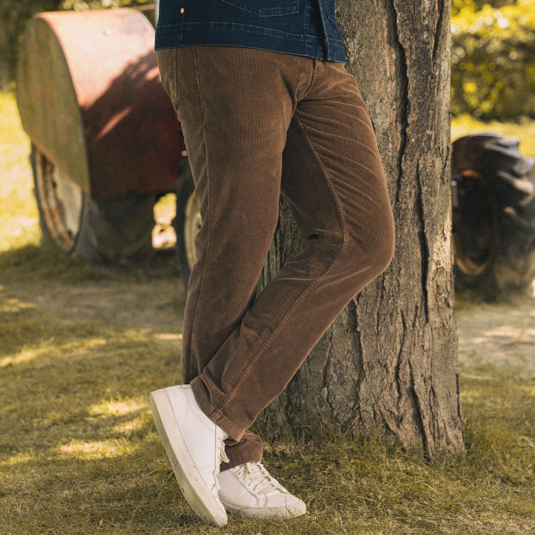 Brown Corduroy Pants for Men | Stylish & Comfortable | Mugsy Jeans
