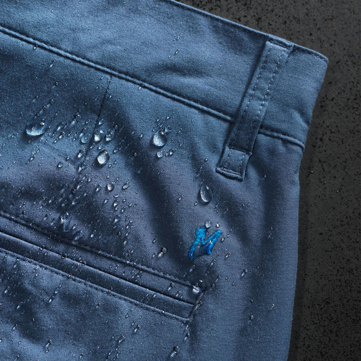 Stretch Blue Golf Pants Mugsy