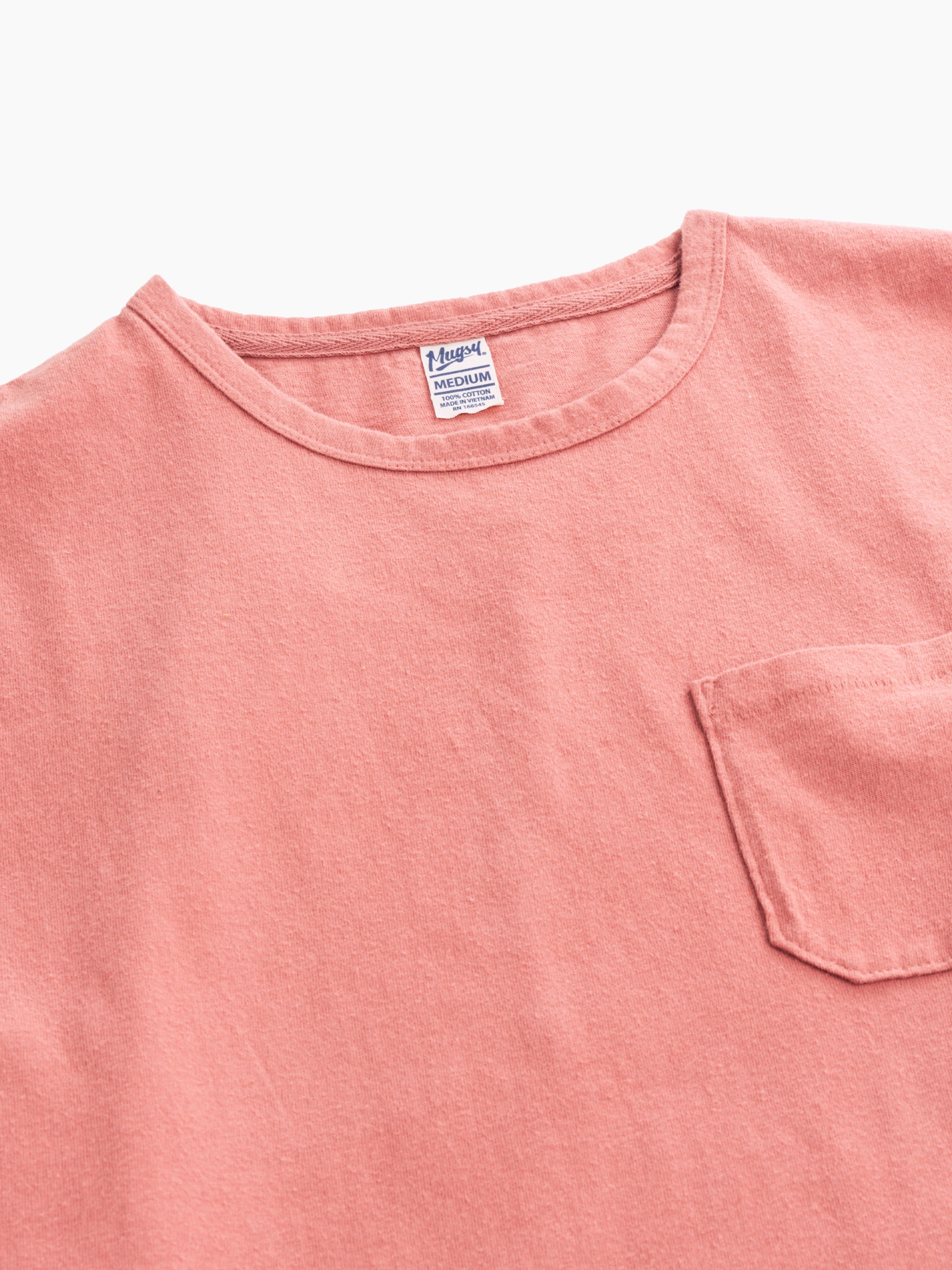 Washed Color Tee Washed Crimson – Mugsy