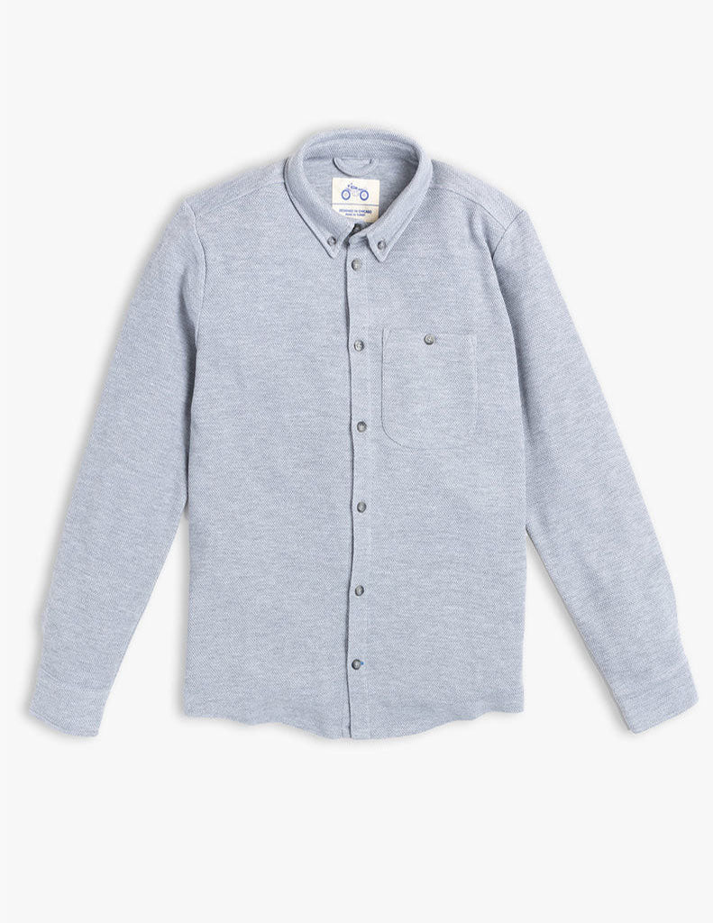 GRAY PIQUE SHIRT