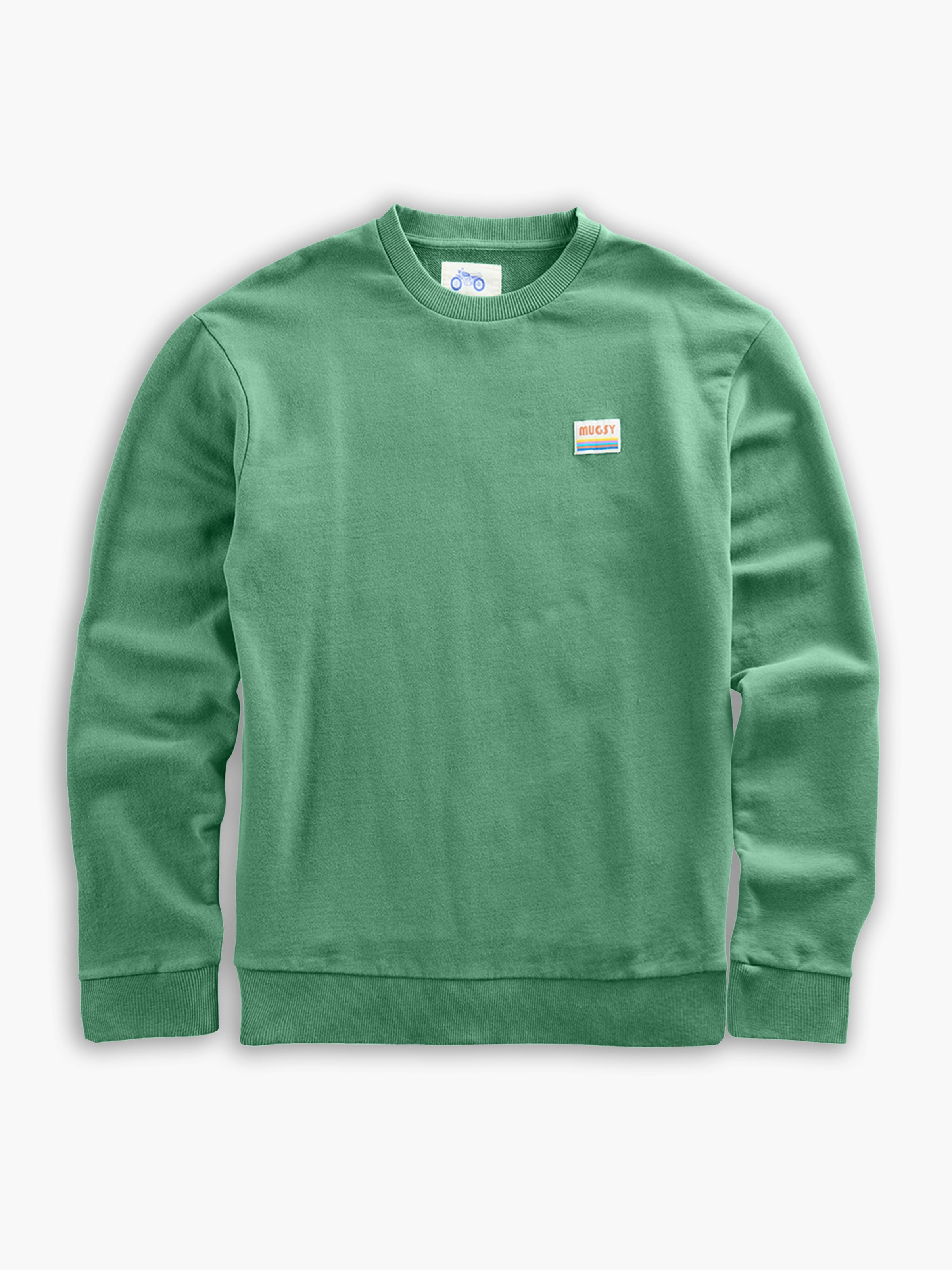 Vintage Washed Green Crew | Mugsy