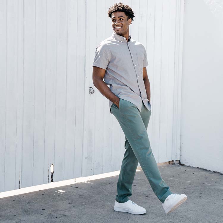 best stretch men's chinos in green