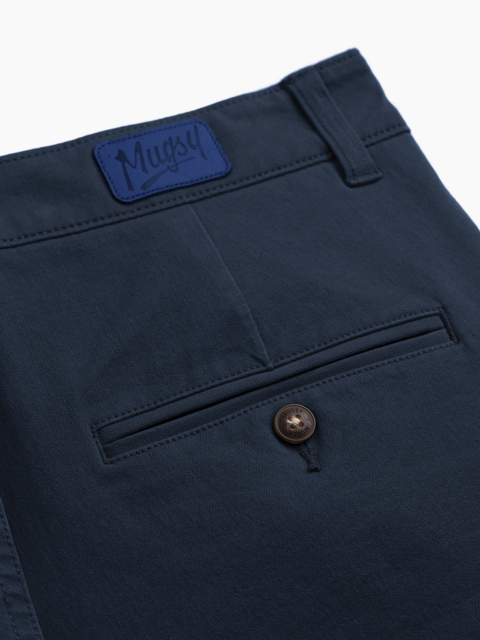 Morgans Navy Blue Casual Fit Classic Chinos | Comfortable