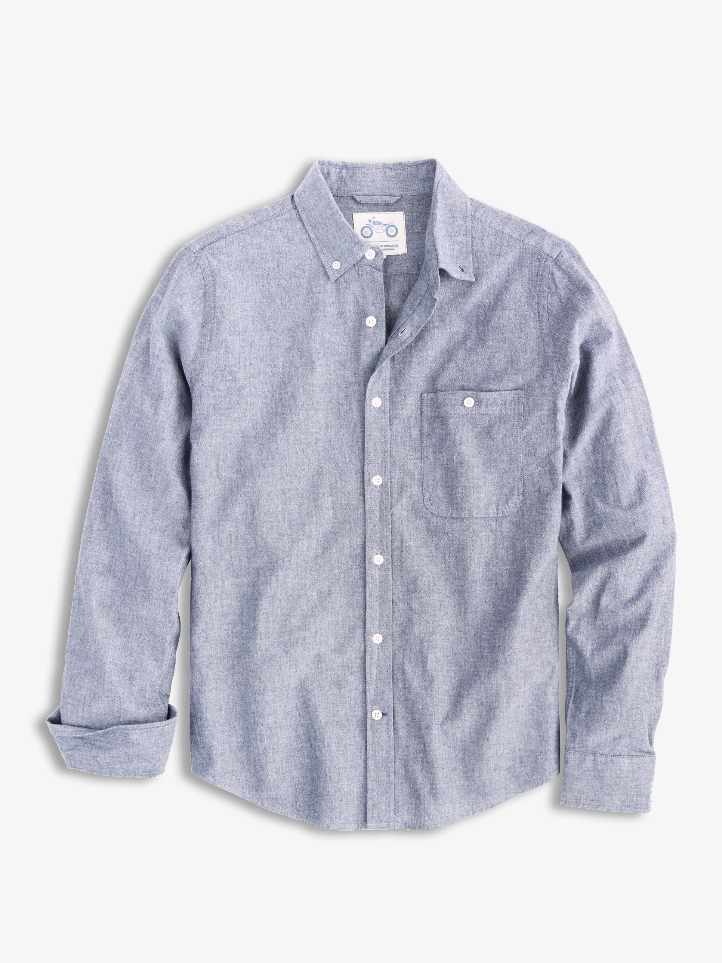 RINSED DARK CHAMBRAY