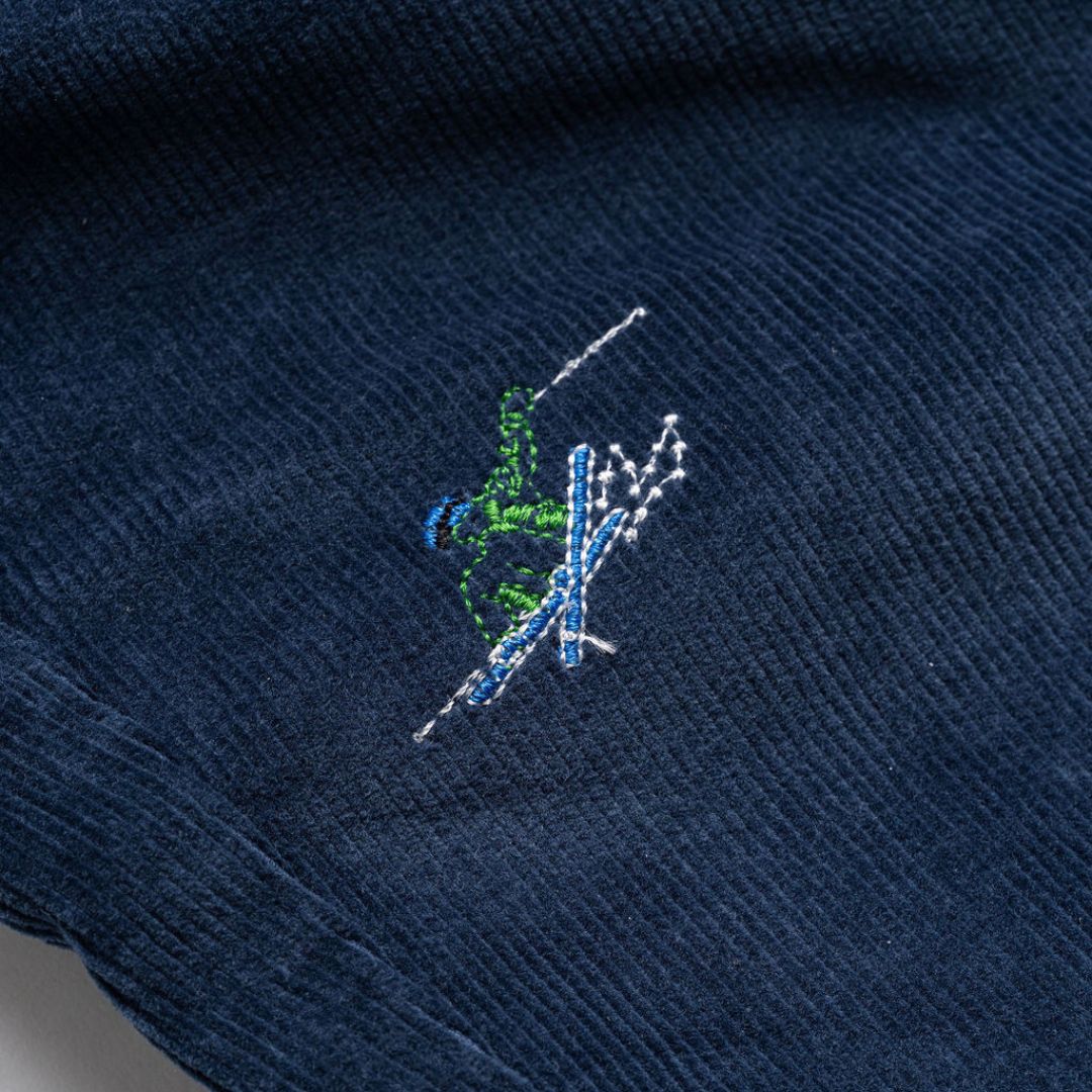 Holiday Embroidered Corduroy Pants | Festive & Comfortable | Mugsy