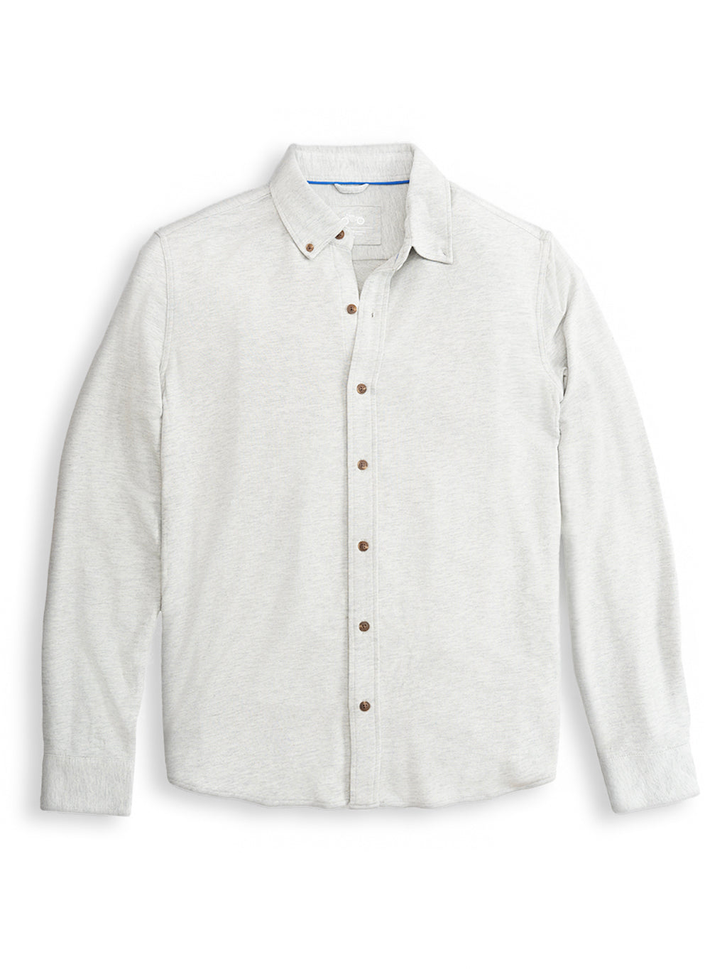 SMOKE CASHMERE BUTTON DOWN