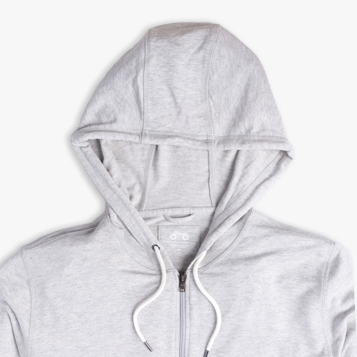 Grey Cashmere Zi[p Up Hoodie | Mugsy