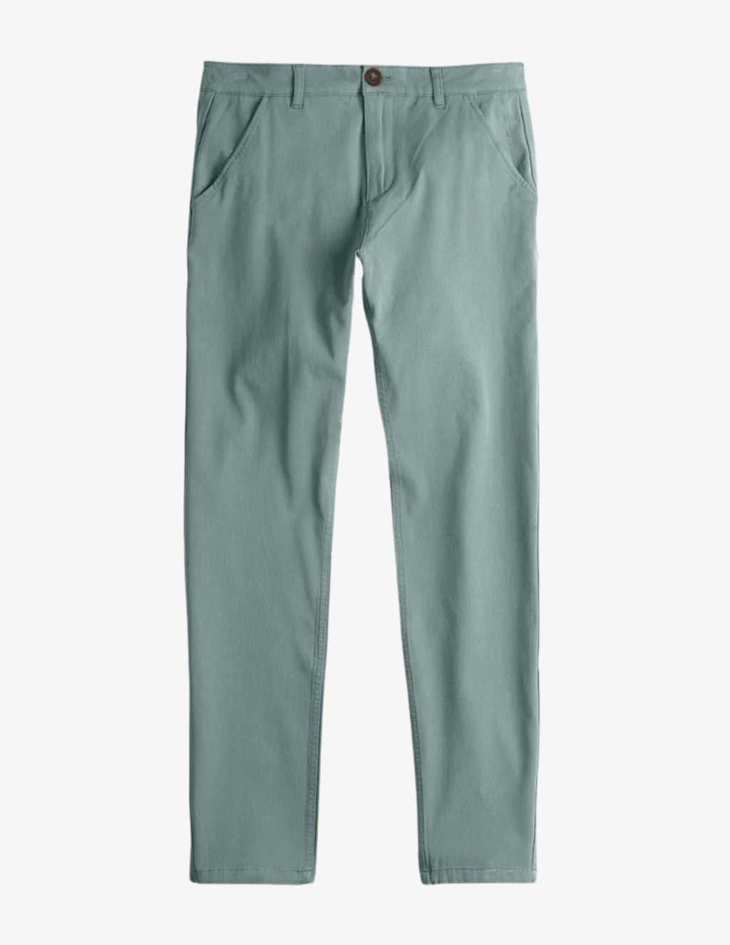 Green Stretch Chinos for Men with 4-way Flex | Mugsy