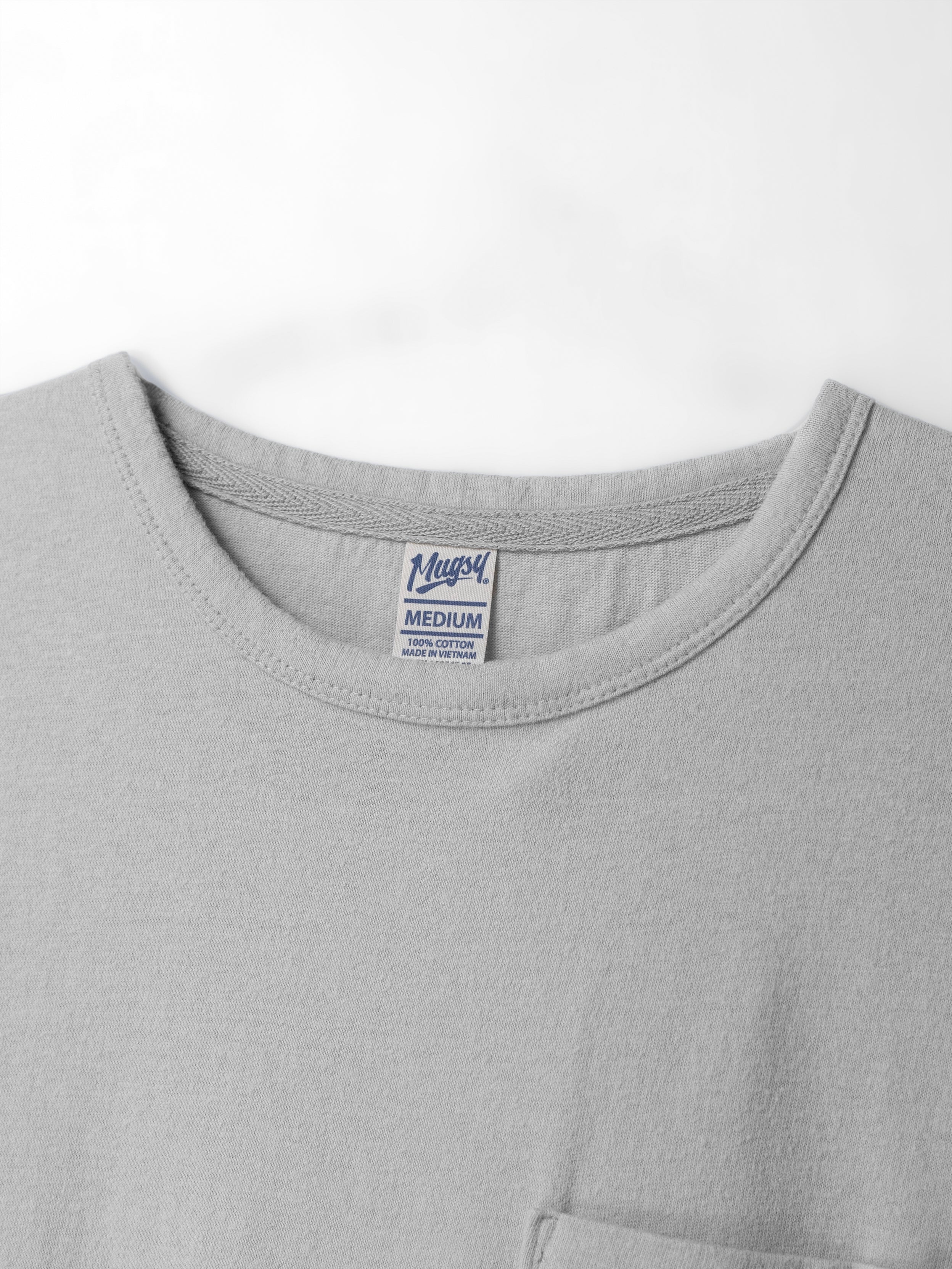 Stone Gray Washed Tee - Soft & Comfy Mugsy