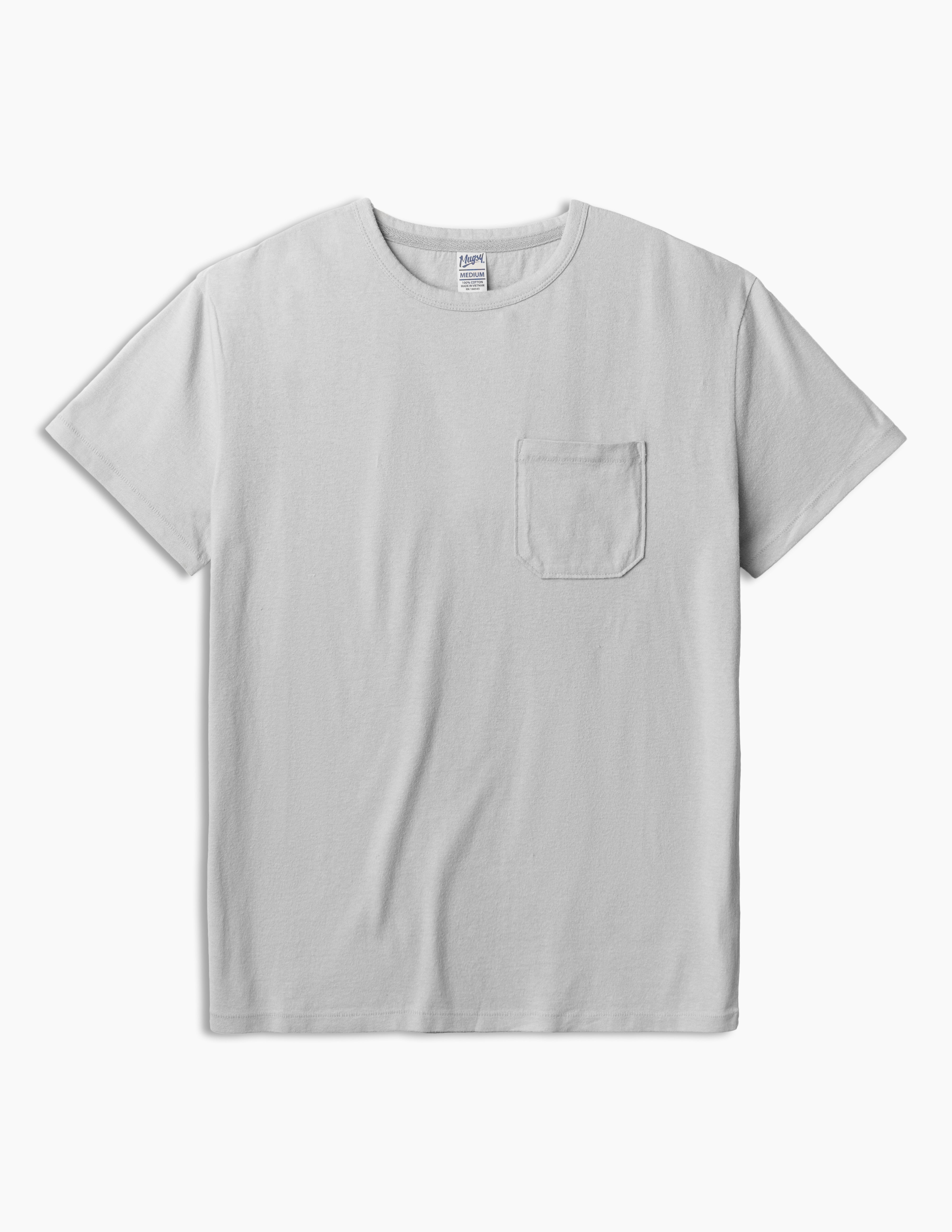 Stone Gray Washed Tee - Soft & Comfy Mugsy