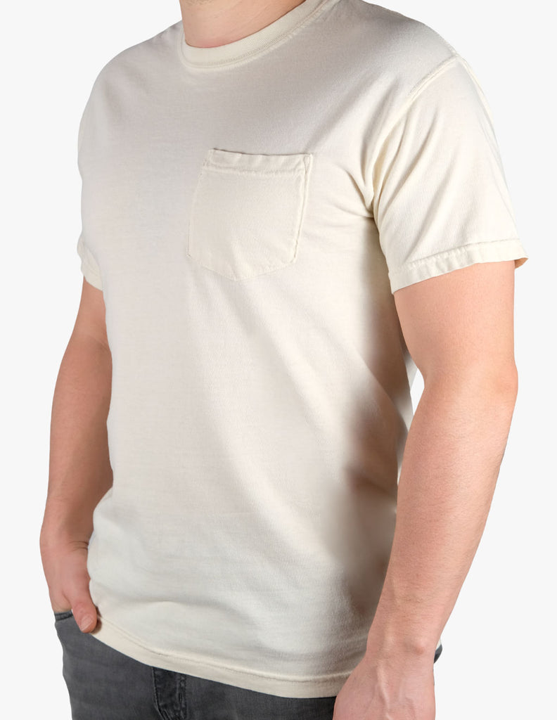 men's stretch cotton tee solid white