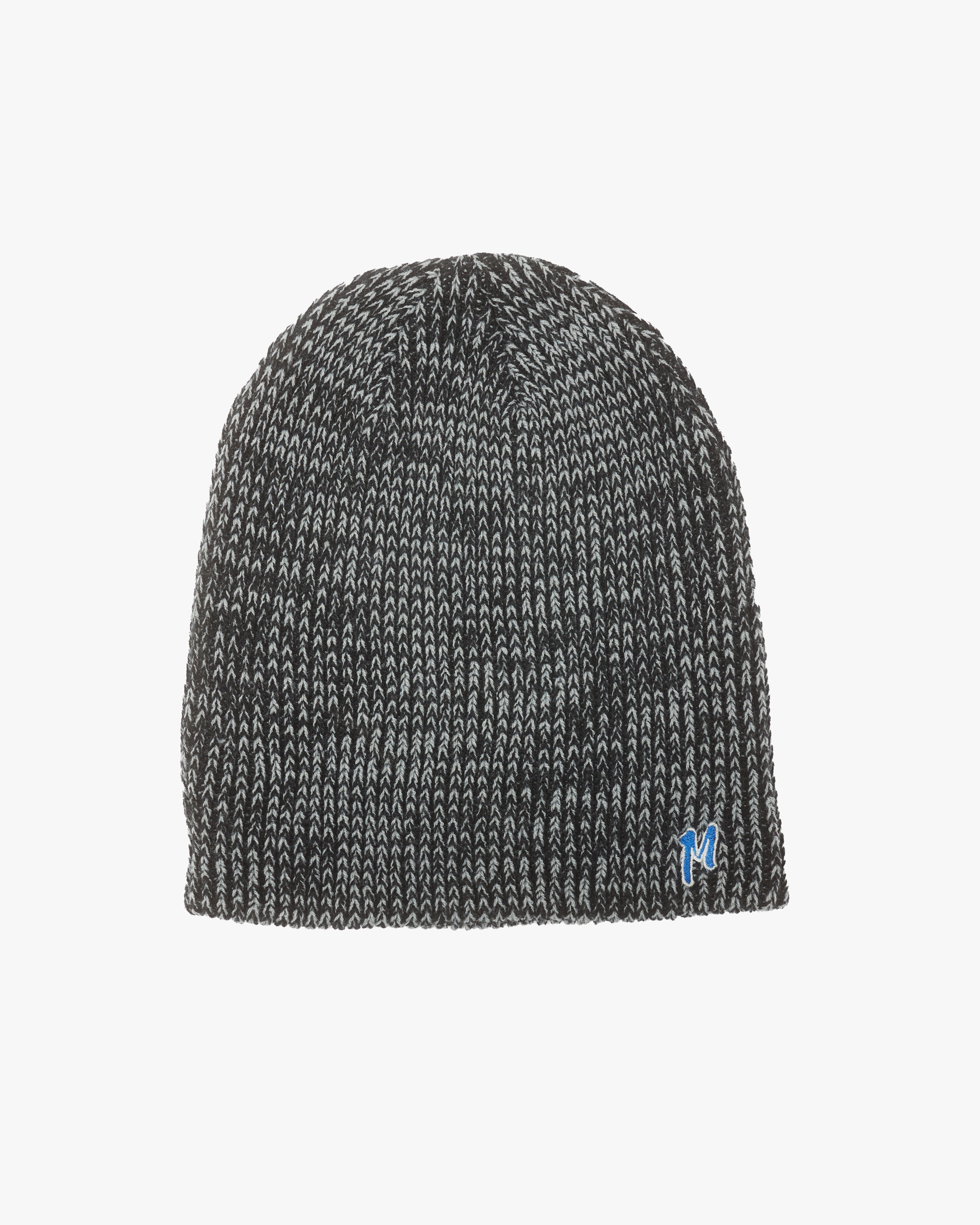 Gray Mugsy Marled Beanie with logo