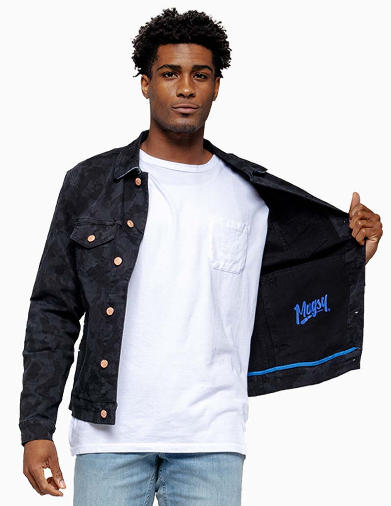 Thunder Black Denim Jacket | Hyper Denim