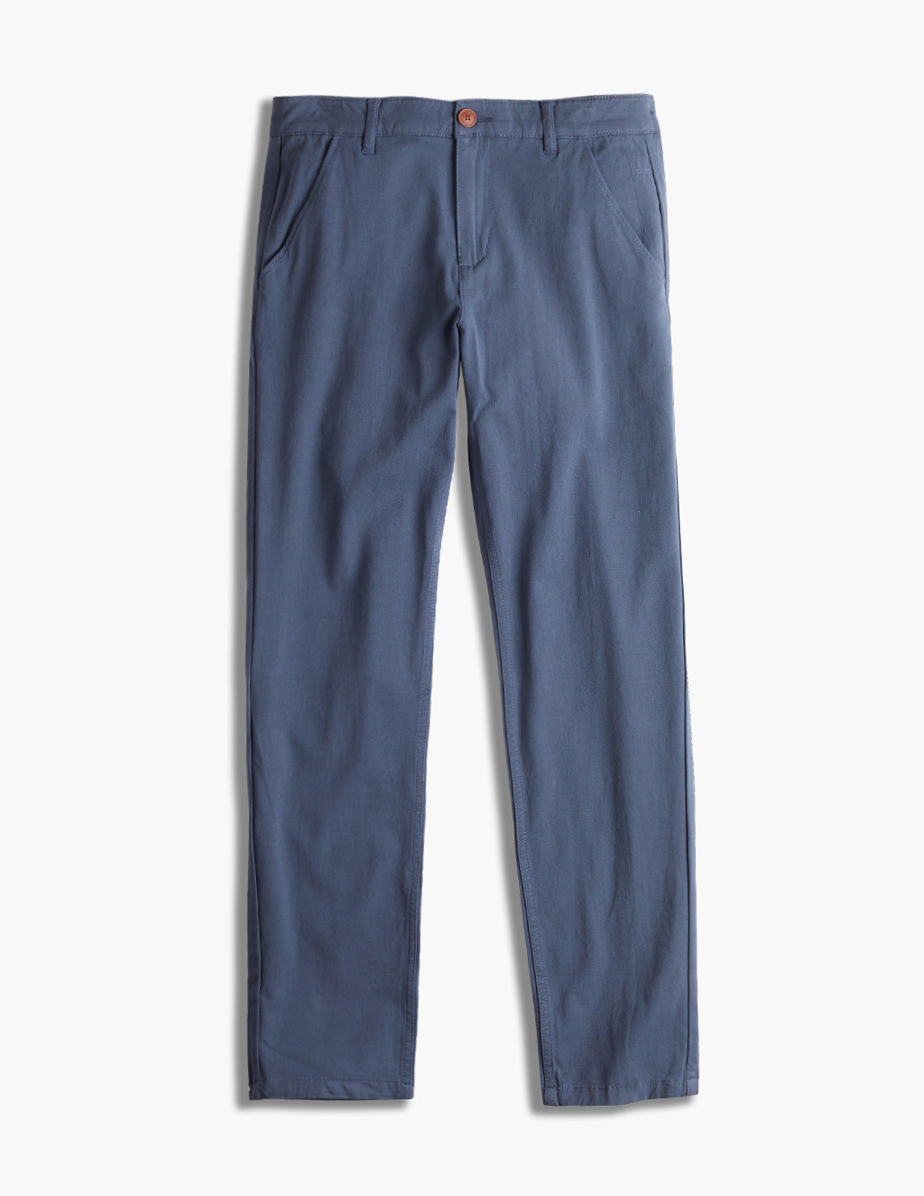 Comfortable blue stretchy chinos for men