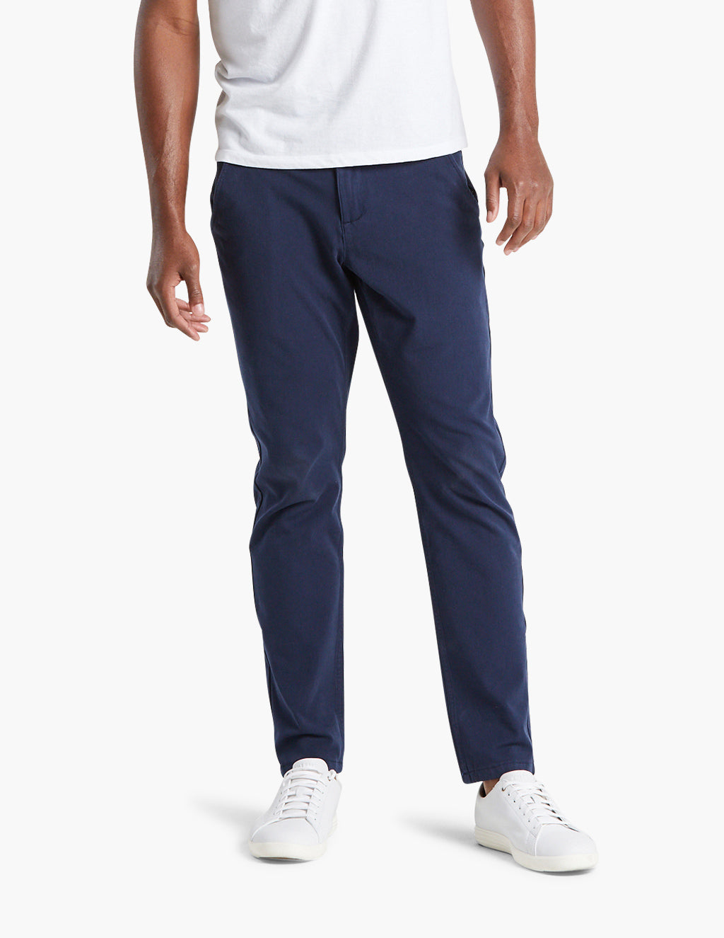 Match Men's Chino Jogger Pants - 100% Cotton, Cargo Pockets, Elastic Cuffs, Size 30 Blue