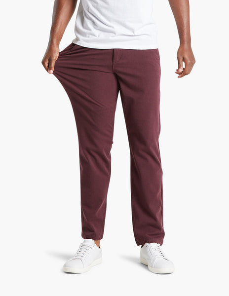 高価値セリー Chino Men's Maroon Ports Pants Mugsy by Chinos Comfortable - パンツ