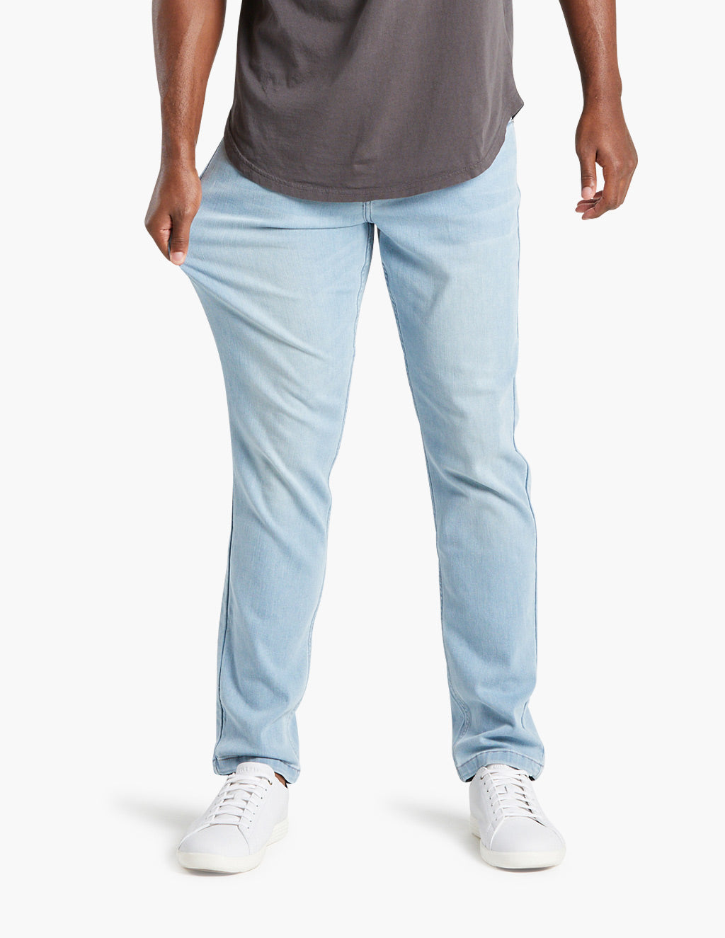 Men's Denim Jeans Thin Summer Straight Business Soft Fashion