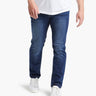 men's stretch jeans gold stitching