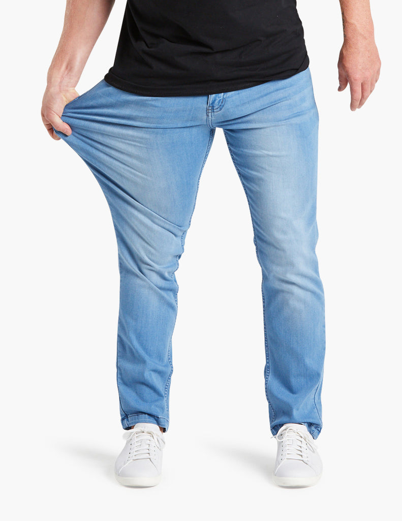 Men's Coolmax Summer Light Blue Jeans – Mugsy
