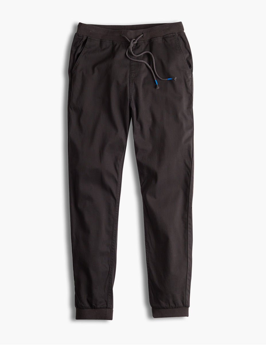 606's Stretchy Athletic Men's Black Joggers | Mugsy