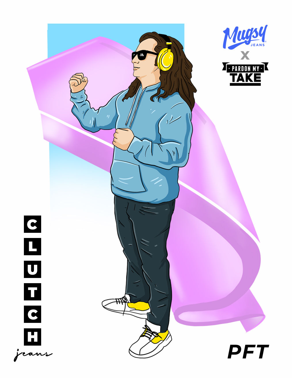 Barstool Mugsy clutch jeans dark blue