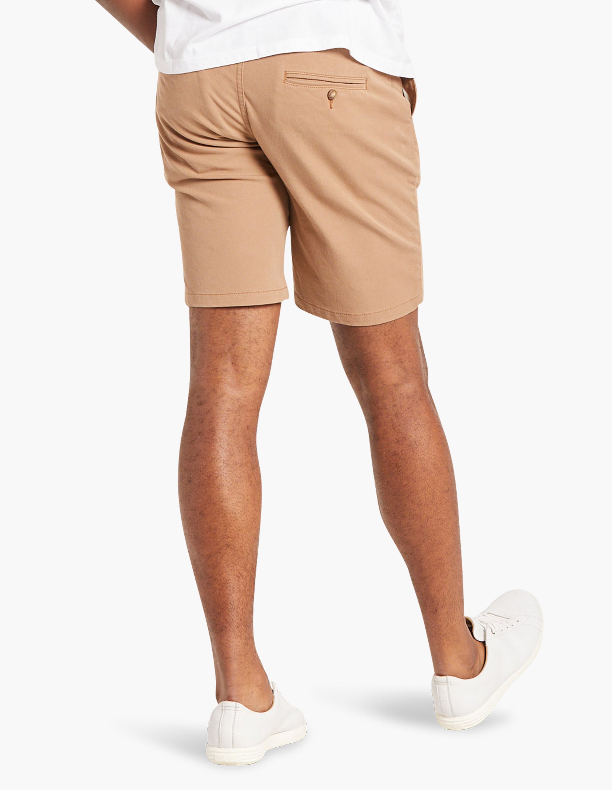 best men's stretch chino shorts khaki